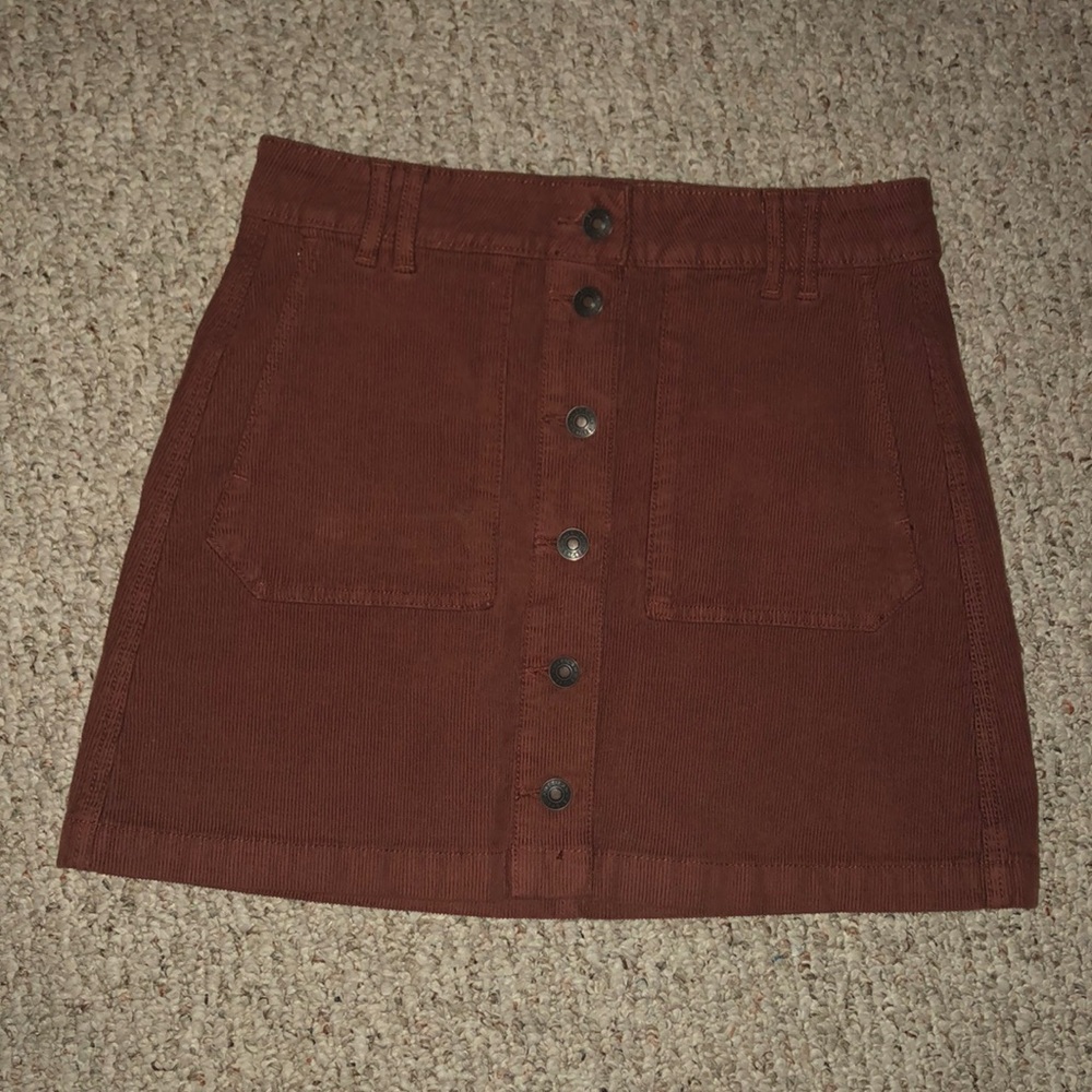 AE Super Stretch Brown Skirt